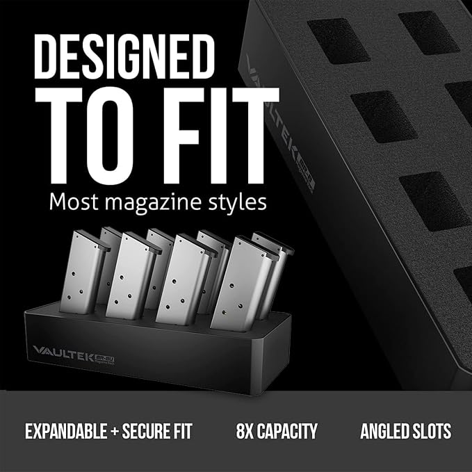 VAULTEK Modular Magazine Rack (8) Slot High Density Foam Ammunition Storage