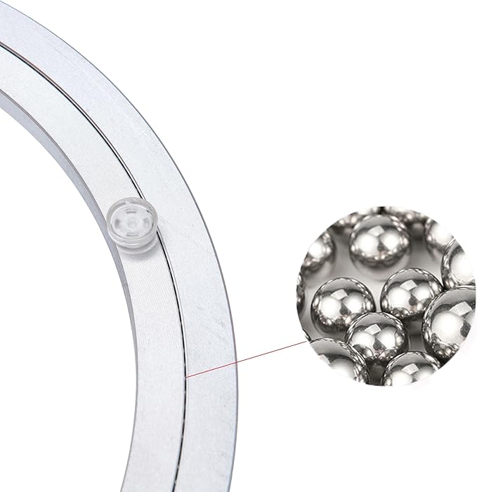 Aluminum Heavy Duty Lazy Susan Rotating Turntable Bearing Swivel Plate Hardware for Dining-Table (4 inch)
