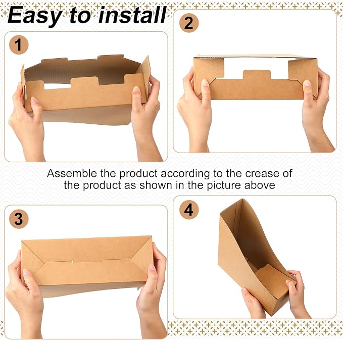 Thenshop 24 Pcs Cardboard Magazine File Holder Organizer, Desk File Organizer Box Foldable Book Bin Papers Storage Folder with Label for School Classroom Office Supplies(Classic,Brown)
