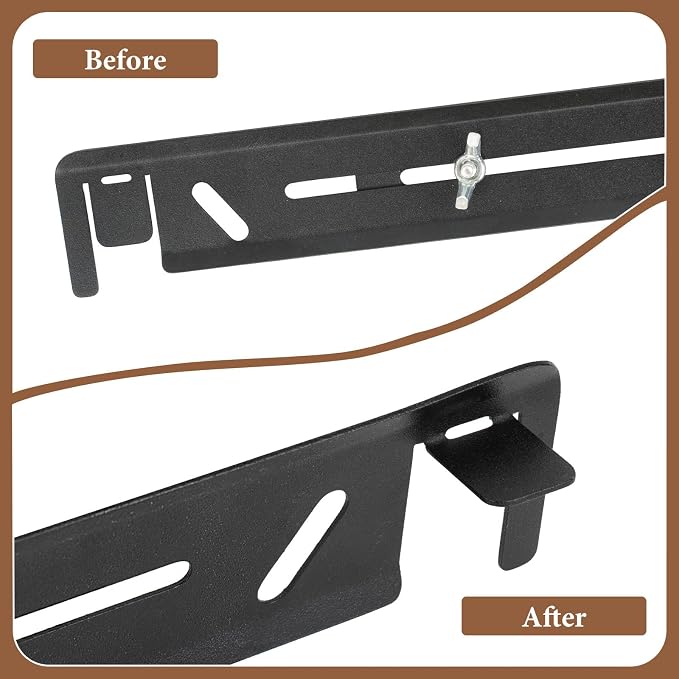 4 Pack Adjustable File Cabinet Rails, Metal Hanging File Folder Frame Cabinet Dividers Suitable for Cabinets with Drawer Thickness Less Than 0.71 Inches