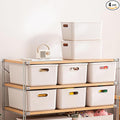 Plastic Storage Bins with Lid, White Stackable Storage Basket Organizer Box, Sturdy Containers Organizing Lidded Bins for Shelves, Cabinet, Desk, Pantry, Bedroom, Book, Toys (gray, 6L+2M)