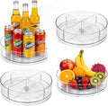 4 Pack Lazy Susan Organizer, 10.5 Inch Turntable Organizer with Non-Skid Base, Lazy Susan Organizer for Cabinet, Kitchen Countertop, Pantry, Refrigerator and Bathroom Storage (4 Pack, 11.5)