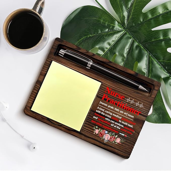 Nurse Practitioner Gifts for Women, Appreciation Gifts for NP Nurse Nicu Nurses Medical Assistant, Nurse Practitioner Definition Sticky Note Holder