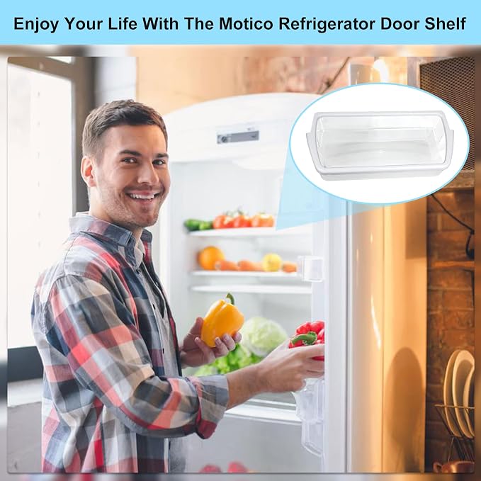 [2 PACK]W10321304 Refrigerator Door Shelf Replacement Compatible with Whirlpool Fridge Door Bin WRS325FDAM01, WRS325FDAM02, WRS325FDAM04, ED5FVGXWS07 - Replace WPW10321304,AP6019471, 2179574, 2179575