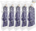 Hanging Vacuum Storage Bags 5 Pack, Space Saver Garment Bags 43.3 x27.6 inch, Vacuum Seal Bags for Clothing for Jacket, Suits, Dress, Clothing, Space Saver Bags With Hook