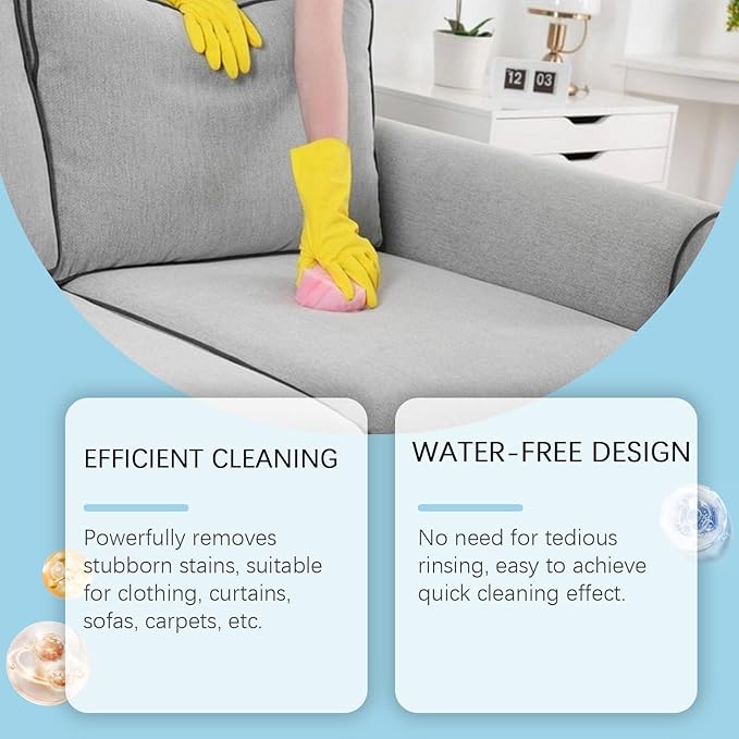 Fabric Cleaner - Remove, Protect, and Deep Clean, Quickly Lifts Stains & Dirt, Deeply Penetrates Water Safe Fabric & Fibers of Upholstery, Clothing, Rugs & Carpeting, for Fine Fabrics, 100ml