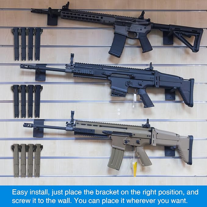 Solid ABS 6X Standard PMAG Wall Mount, Mag Holder, Home Magazine Storage Rack