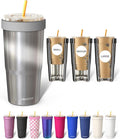 Frost Buddy Togo Buddy 30oz Tumbler - Insulated Stainless Steel (Moonstone) | Double-wall vacuum insulated | Spill-proof flip lid | 18/8 premium stainless steel | Cup-holder friendly