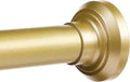 ENJOYBASICS Shower Curtain Rod 30 to 88 Inches, Stainless Steel Adjustable Spring Tension Rods No Drill for Bathroom, Closet, Window, Room Divider, Never Rust, Non Slip, Gold