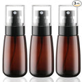 Cosywell Travel Spray Bottle 2oz 60ml 3 Pack TSA Approved Leak Proof Fine Mist Spray Bottles Empty Plastic Refillable Spray Bottle for Perfume Essential Oils Toners Rose Water Cosmetics（3Brown）