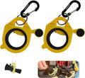 Zip Tie Holder Cable Tie Holder Heavy-Duty Colored Upgraded for Tool Belt Electrician Tool Tradie Bits Organized Strong Efficient Storage Reusable Portable (Yellow, 2 Piece)