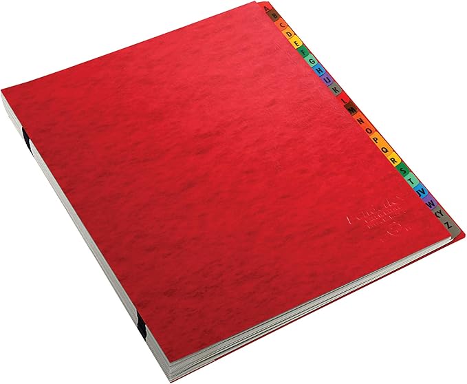 Pendaflex Expanding Desk File, Alphabetic (A–Z), Letter Size, Red, Each (11017)