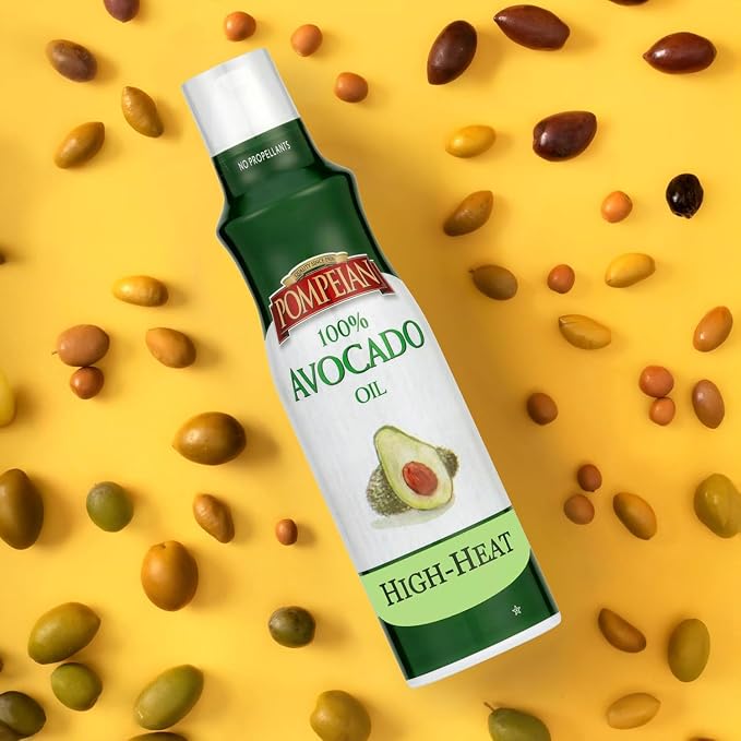 Pompeian Keto Blend Cooking Spray with Extra Virgin Olive Oil and Avocado Oil - (6 Pack) 5 Fl Oz - No Propellants - Mild, Buttery Flavor for Sautéing, Stir-Frying, and Roasting