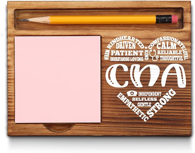 Certified Nursing Assistant Sticky Note Holder, Certified Nursing Assistant Thank You Appreciation Gifts for Men, Women, CNA Office Desk Self-Stick Note Pad Holders GSH377