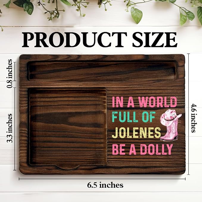 Pink Decor Pink Dolly Themed Sticky Note Holder, Dolly Gifts for Women Music Lovers Fans Sister Daughter Birthday Christmas, in a World Full of Jolenes