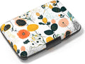Card Holder Credit Cards Holder for Women RFID wallet women Business Card Holder Wallet Mini Aluminum Card Wallet RFID Blocking Slim Metal Hard Card for Women, Flower Seamless Pattern