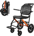 Wheelchairs for Adults,Transport Wheelchair Lightweight Foldable with Removable Cushion，Ergonimic Travel Wheelchair with Rotate Handle，Gift for Grandma