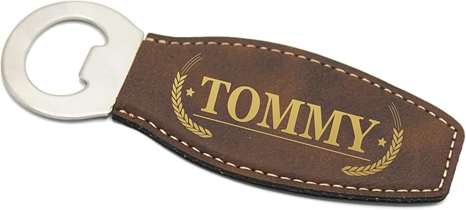 The Wedding Party Store Custom Engraved and Personalized Beer Bottle Opener for Groomsmen Housewarming