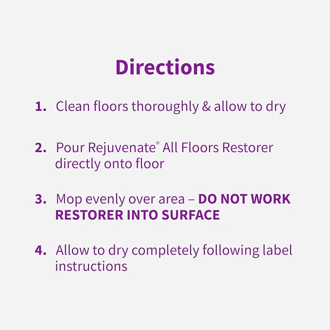 Rejuvenate All Floors Restorer Fills Scratches, Shines And Protects All Floor Types, Including Hardwood, Laminate, Vinyl And Tile, 32 Ounces, 6 Pack