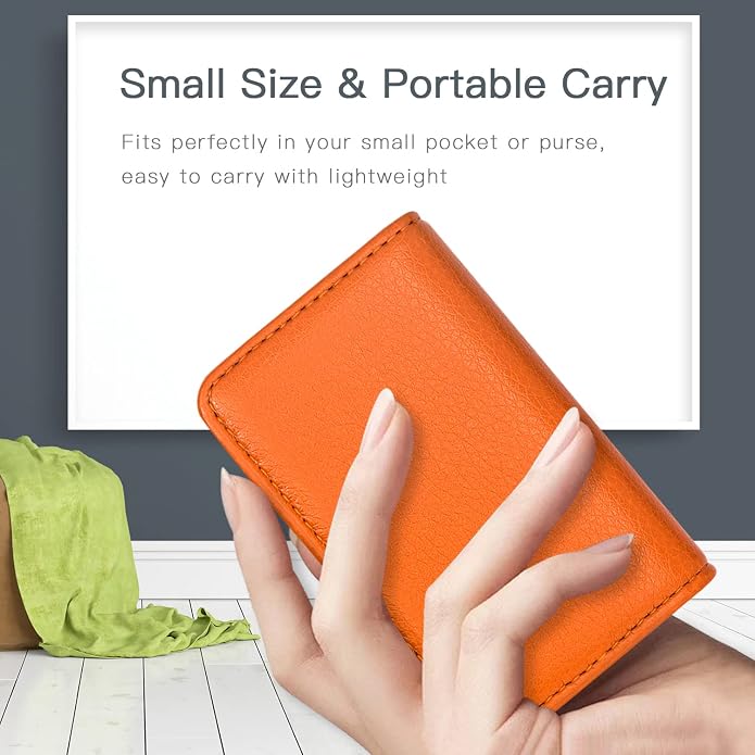 Padike Business Name Card Holder Luxury PU Leather,Business Name Card Holder Wallet Credit card ID Case/Holder For Men & Women - Keep Your Business Cards Clean