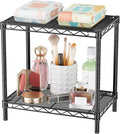 SINGAYE Small 2 Tier Shelves Wire Storage Shelving Adjustable Metal Shelf | Home Storage Small Rack Pantry Closet Unit for Laundry Room Organization Bathroom Kitchen