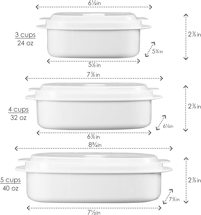 Calypso Basics by Reston Lloyd 6-Piece Microwave Cookware, Steamer and Storage Set, Black