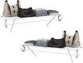 ClosetMaid SuperSlide Ventilated Shelf Kit with Closet Rod, 6" H x 48" W x 12" D, White, 2-Pack