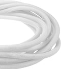 DMiotech 20ft Wire Loom Split Tubing 3/4 Inch(19.1mm) ID, Cord Protectors from Pet Flexible Conduit Cable Management for Office Home Garden, White