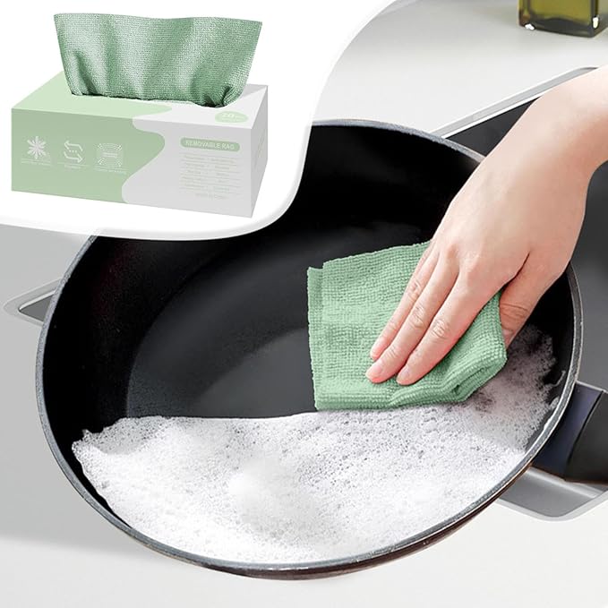 Microfiber Cleaning Cloths in Box, 20 Pack Extract Towels, Lint Free Reusable Rags for Household Kitchen Cleaning, Ultra Absorbent Multi-Purpose Wipes for Car Wash Detailing (02)