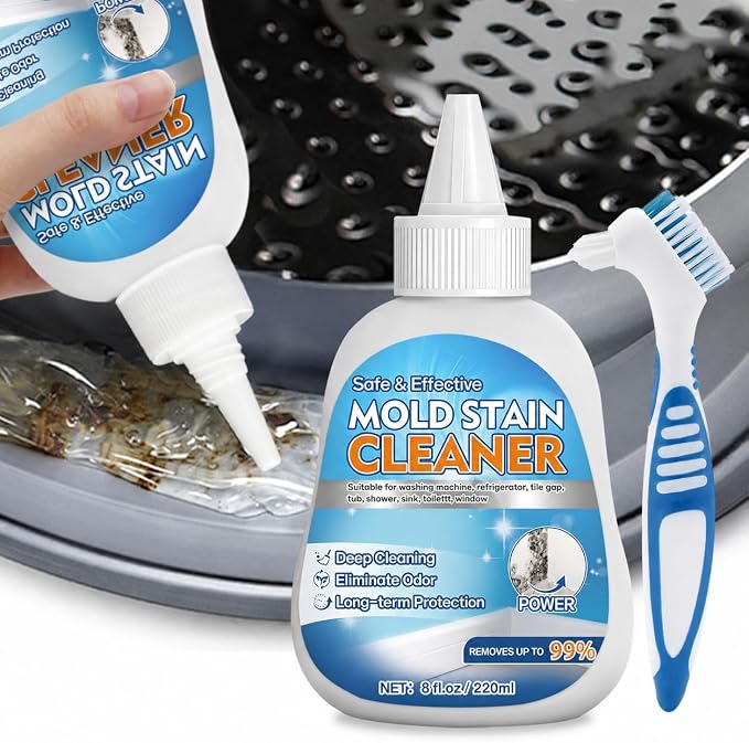 Household Stain Cleaner Washing Machine Cleaner for Washer Seal | Reaches Crevices, Caulk Seams, Rubber Gaskets, Fridge Strips & Damp Corners for Everyday Home Care