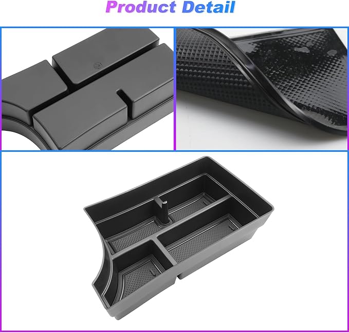 SXCY for 2024 2025 2026 Hyundai Kona Center Console Organizer for 24 25 Hyundai Kona Accessories Armrest Storage for 2024 Kona Console Organizer [Only Fit 24+ Kona Gas SE SEL with Manual Shift Handle]