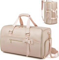 Garment Duffle Bags for Travel,Moulyan Convertible Carry on Garment Bag with Shoe Compartment,3 in 1 Waterproof Travel Suit Bag with Shoulder Strap for Men Women, Pink, Fashion,business