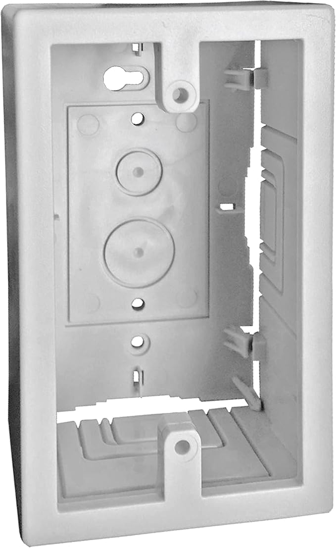 Electriduct 500 Series Raceway Accessory Single Junction Box (White)