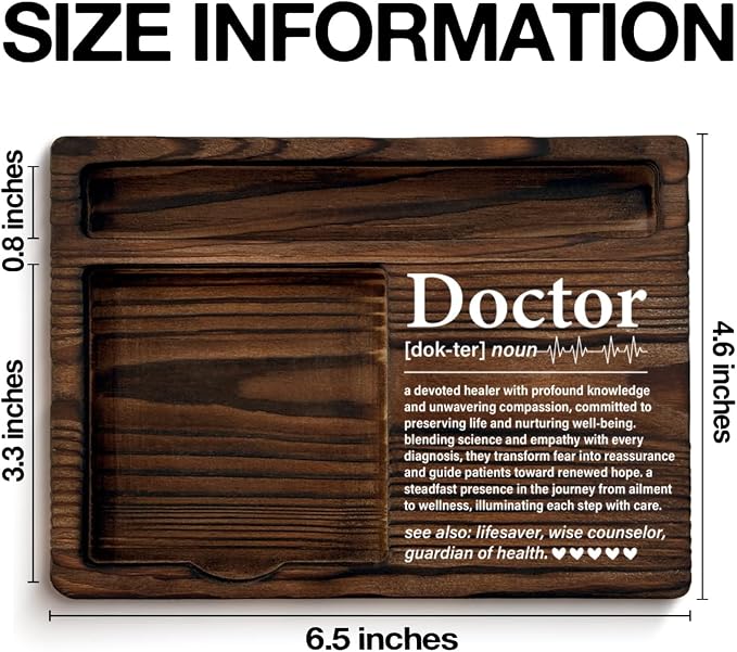 Doctor Appreciation Gifts for Women Men, Thank You Gifts for Doctors Birthday Christmas Graduation, Doctor Definition Self-Stick Note Pad Holders Office Decor