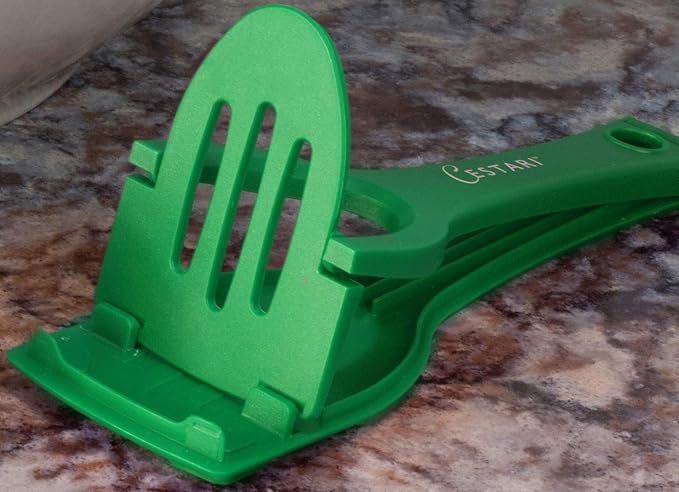 Cestari Recipe Holder Stand for Smartphones and Tablets, Keep Your Phone, Kindle, or iPad Convenient While Cooking - Original Kitchen Gadget Phone and Tablet Stand
