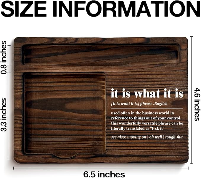Funny Office Sticky Note Holder Gifts for Coworkers Work Bestie Boss Colleagues It is What It is Definition Self-Stick Note Pad Holders Home Office Decor