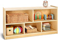WINGYZ Montessori Bookshelf, 5-Section Wooden Storage Cabinet, Toy Storage Organizer with Kids Bookshelf, FSC Safety Montessori Toy Book Shelf for Kids Rooms, Classroom, Playroom, Daycare, Preschool