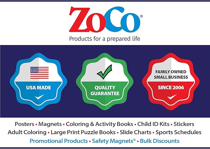 ZOCO – Behavior Management Chart – Anger Control & Coping Tools for Kids – Home & School Calm Down Corner Supplies – Laminated Card with Magnets, 8.5" x 11"