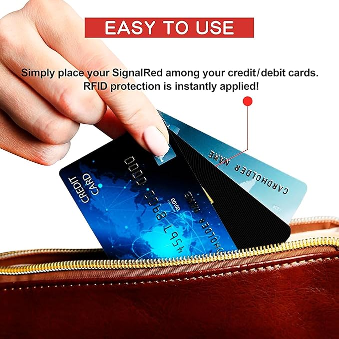 SaiTech IT 50 Pack RFID Blocking Card for Credit Debit ID Card, Black | Slim Anti-Theft Contactless NFC RFID Blocker Protector, Easily Fit into Wallet and Purse, for Men & Women