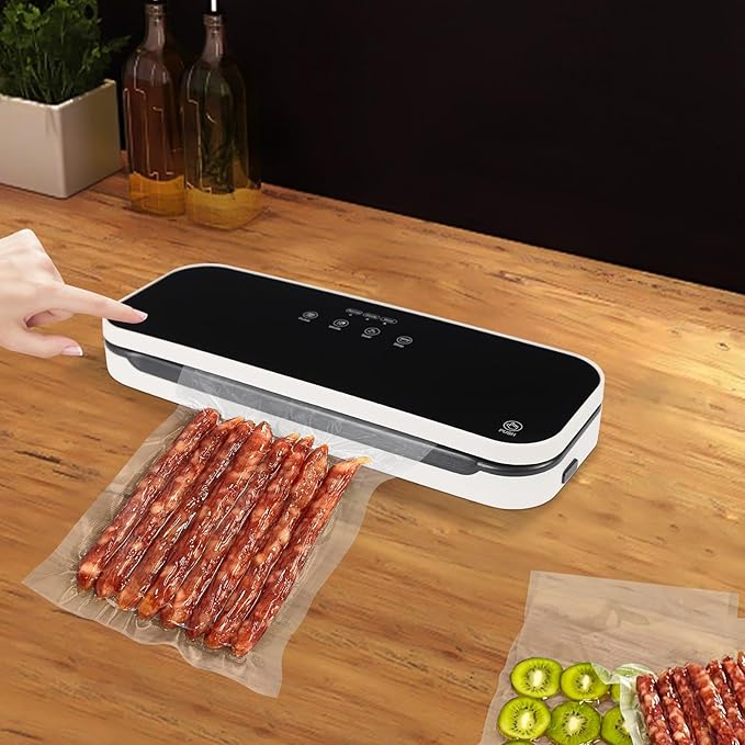 Automatic Vacuum Air Sealing Machine, Food Sealer, Multi-functional Vacuum Sealing Machine, for Food Storage Dry and Moist Food Modes with Seal Bags Kit