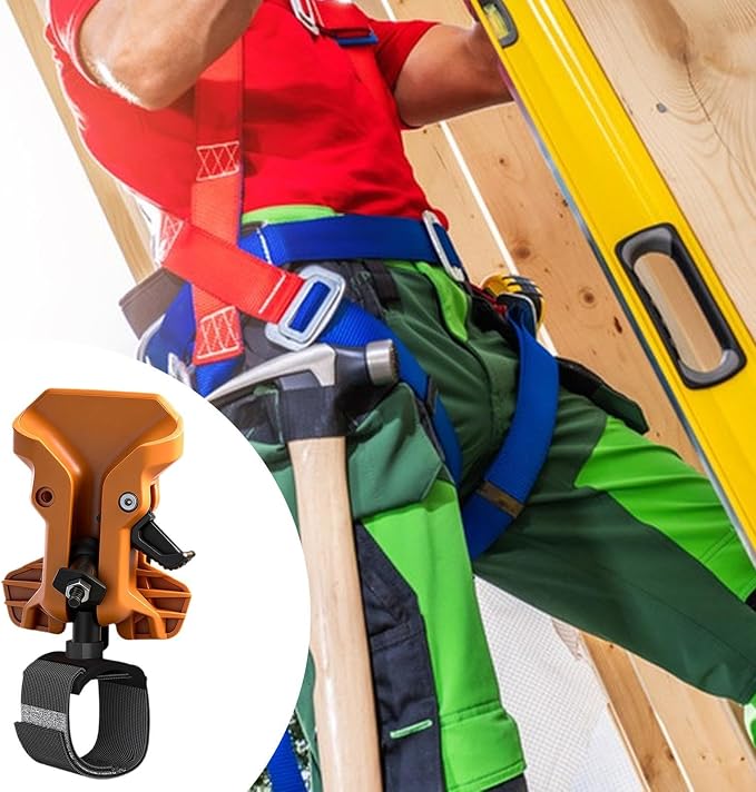Generic Tool Holder Belt Clip Portable Convenient Tool Belt Accessories Waist Hanging Organizer for Pneumatic Power Drill Electrician, Yellow