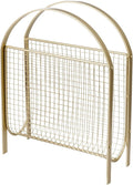MyGift Magazine Rack, Floor Freestanding Magazine Holder for Bathroom Bedroom Office, Books Newspapers File Mail Organizer, Mid Century Modern Decor Wire Storage for Tablets and Documents