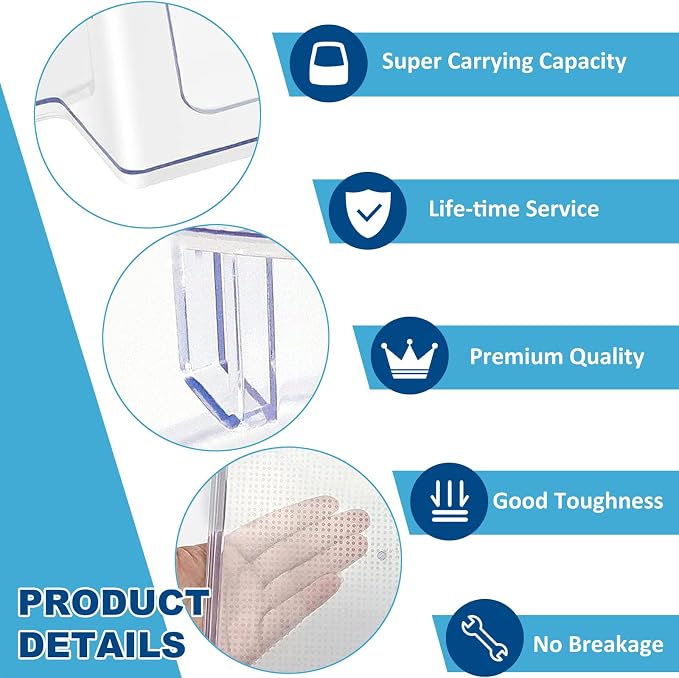UPGRADED W11239961 Door Shelf Bin Compatible with Whirlpool WRS321SDH WRS311SDH WRS325SDH Refrigerator, Replaces W10900538 AP6333410 PS12578777