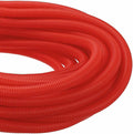 DMiotech 100ft Wire Loom Split Tubing 1 Inch(25.4mm) ID, Cord Protectors from Pet Flexible Conduit Cable Management for Office Home Garden, Red