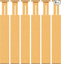 BAMBUROBA Bamboo Drawer Dividers, Adjustable Kitchen Drawer Organizer for Clothes,17-22" Expandable Drawer Organization Separators for Bedroom,Bathroom,Dresser and Office,6-Pack