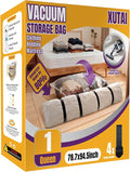 XUTAI Mattress Vacuum Bag, Vacuum Seal Storage Bag for Mattress & Clothing – Heavy Duty Reusable Mattress Storage Bag (1 Queen)