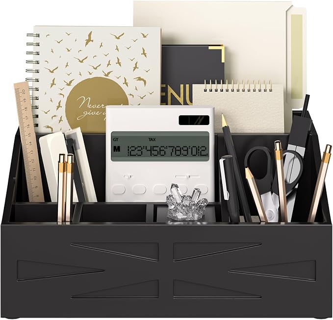 Large Mail Organizer Countertop,Farmhouse Desk and Kitchen Countertop Storage, Letter Sorter, Desk Mail and Bill Organizer, Desktop File and Paper Holder