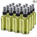 Wedama Spray Bottle, 4 oz Fine Mist Glass Spray Bottles, Little Refillable Liquid Containers for Watering Flowers Cleaning (16 Pack Olive Green)