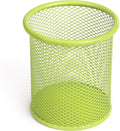 Tamaki Pen Holder Cup for Desk, Wire Mesh Pencil Cup Holder, Green | Pen Cup for Desk Office Pen Organizer