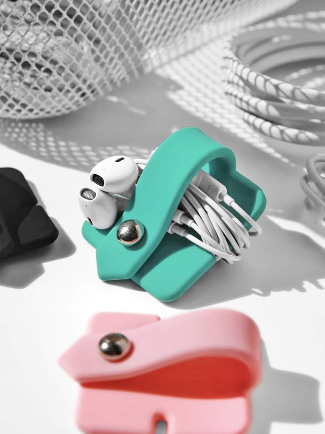 Cord Organizer Earbuds Holder Earphone Wrap Earphones Organizer Headset Headphone Earphone Wrap Winder Cord Manager Cable Winder Set of 3